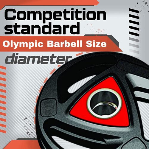 Olympic Barbell Weight Plates (51mm) - Metal Integrated