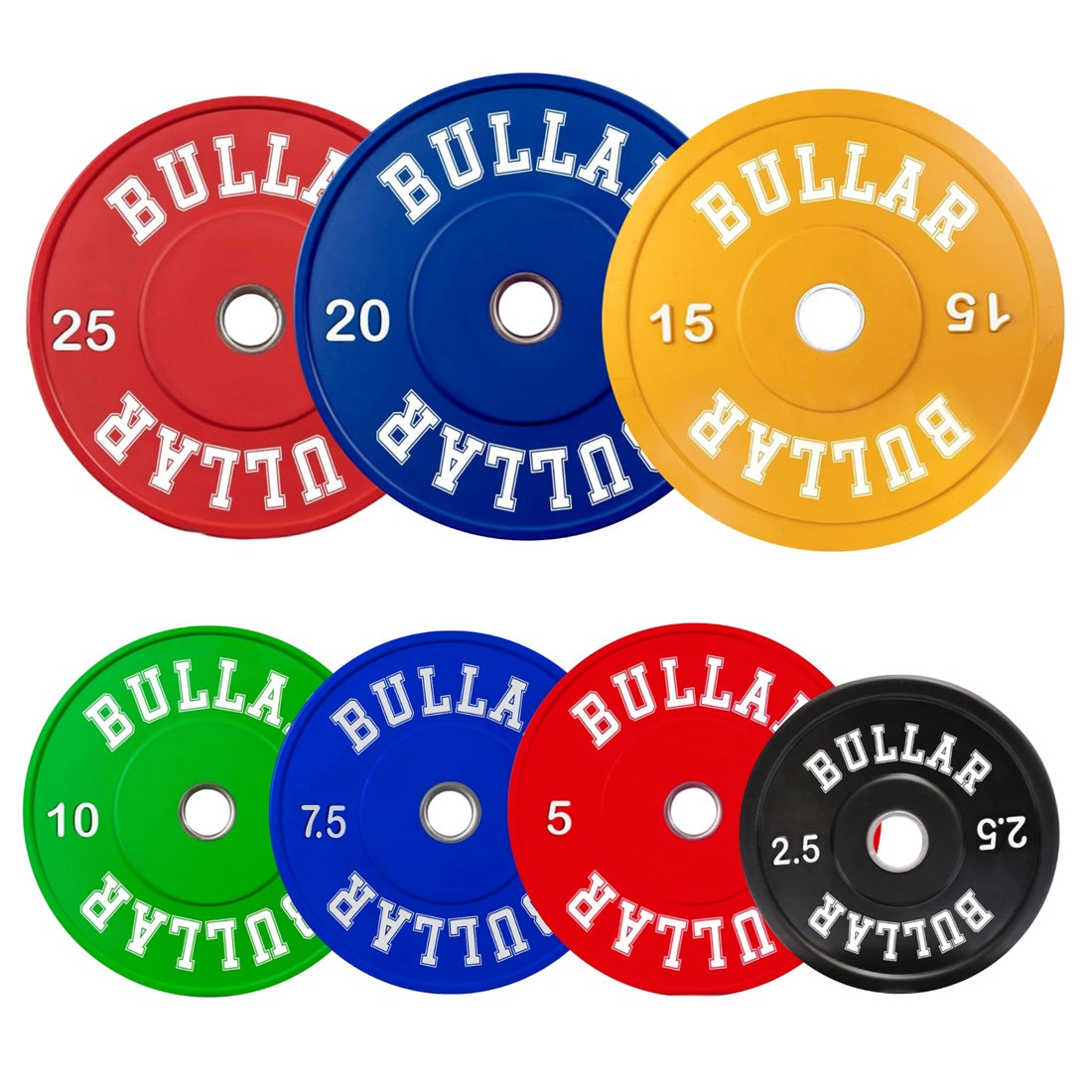 Premium Olympic Color Rubber Bumper Plates for Weightlifting
