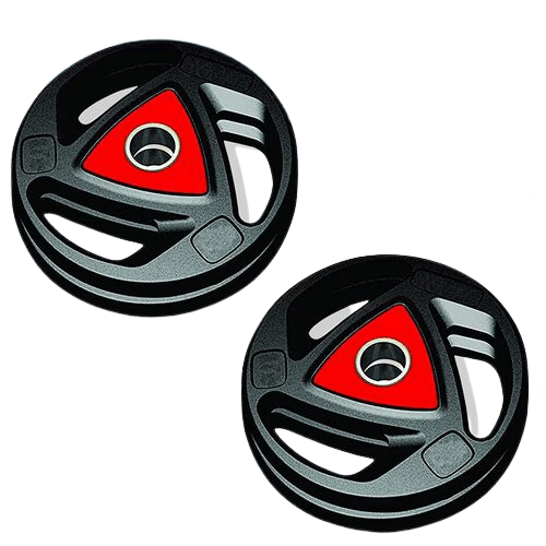 Professional 3-Cut Rubber Coated Weight Plates