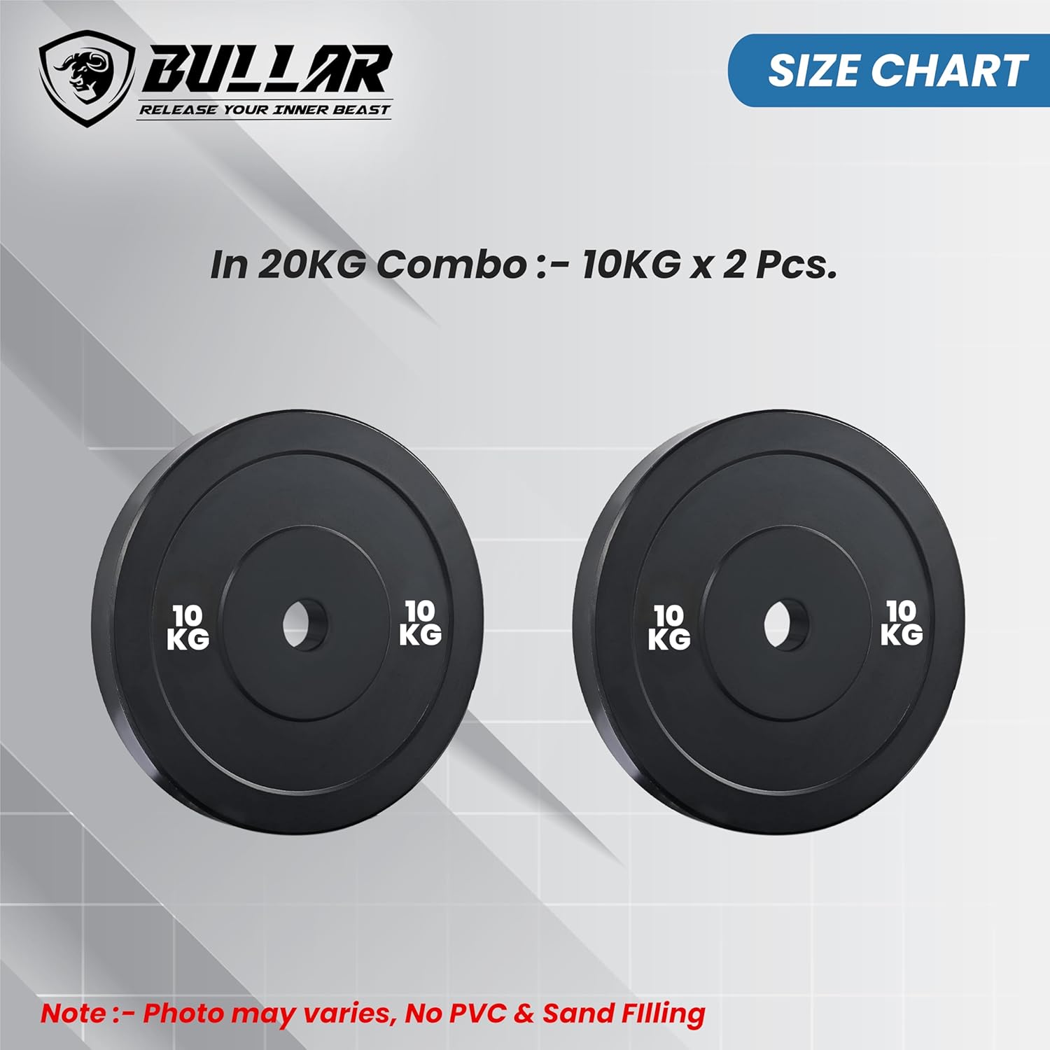 Standard Rubber Weight Plates for Home Gym