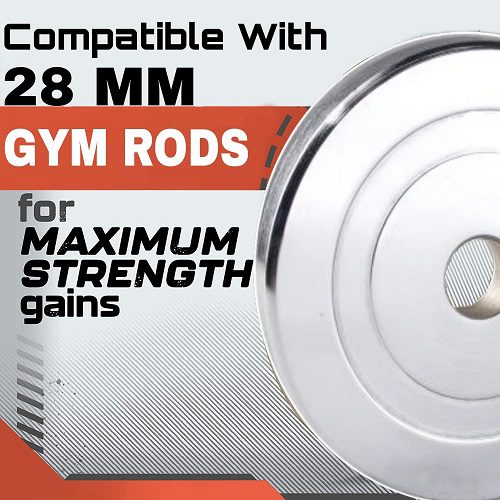 Steel Dumbbell Set with Adjustable Weight Plates & Dumbbell Rods