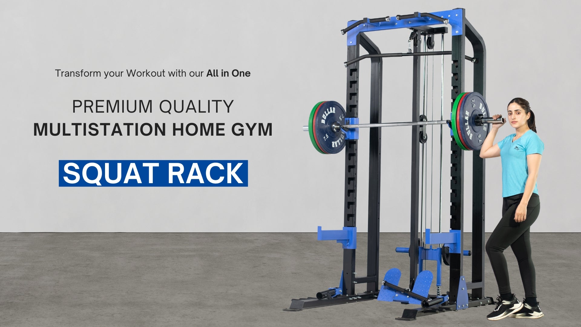 Load video: Multistation Power Squat Rack Pro