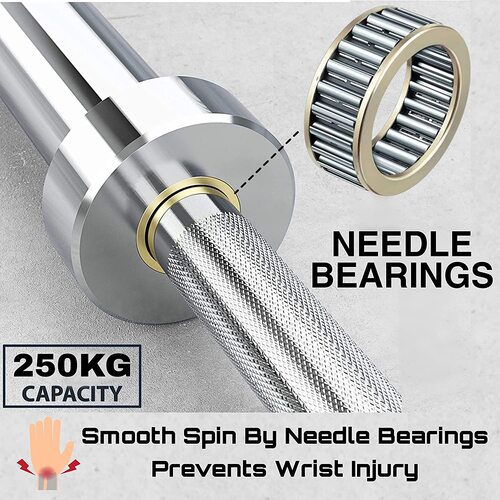 Lift Heavy with our high-quality 7Ft. Olympic Barbell Rod & Spring ...