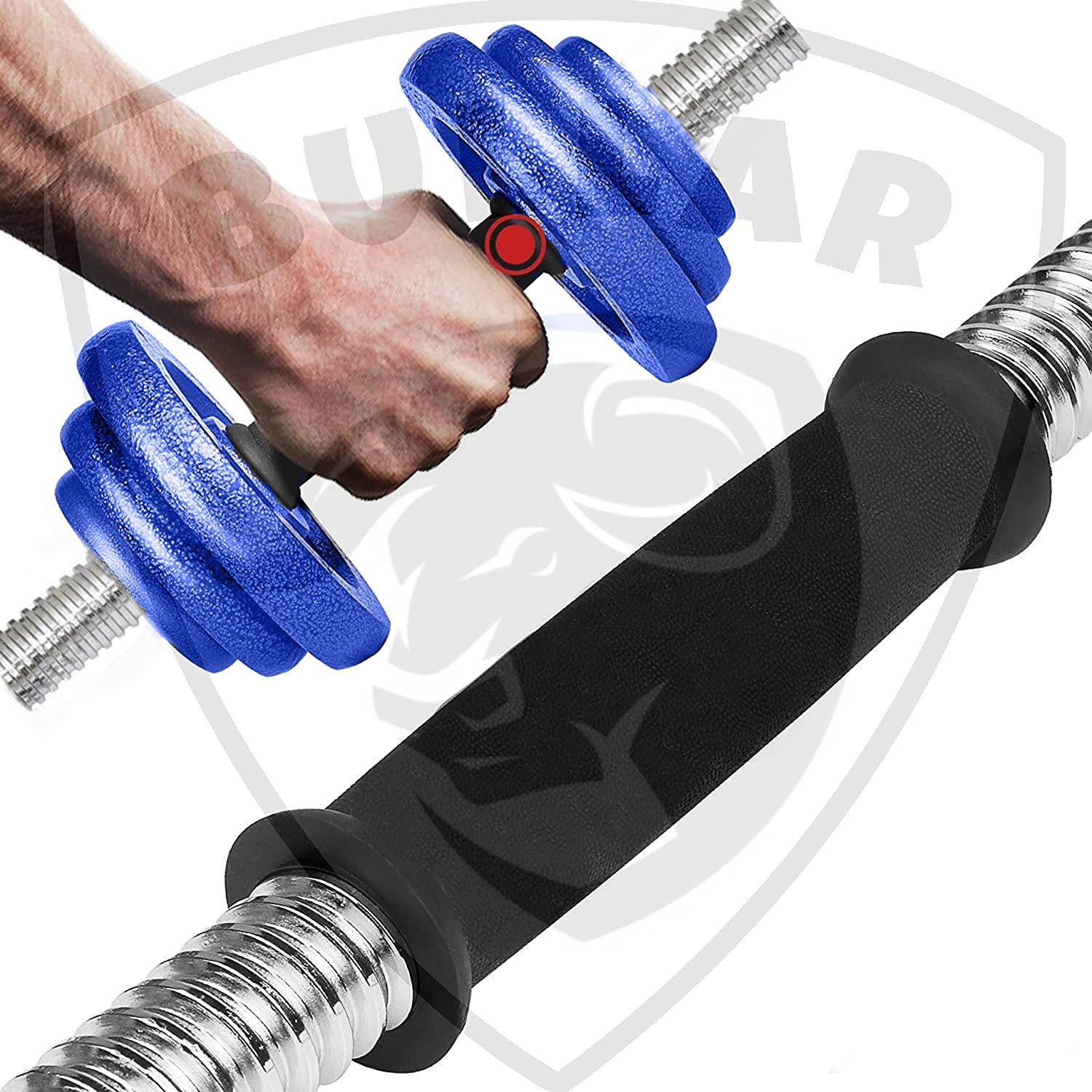 Adjustable Cast Iron Dumbbell Set with Weight Plates/Dumbbell Rods