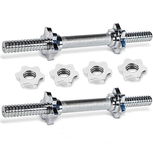 Adjustable Steel Dumbbell Set with Weight Plates & Star Nut Dumbbell Rods