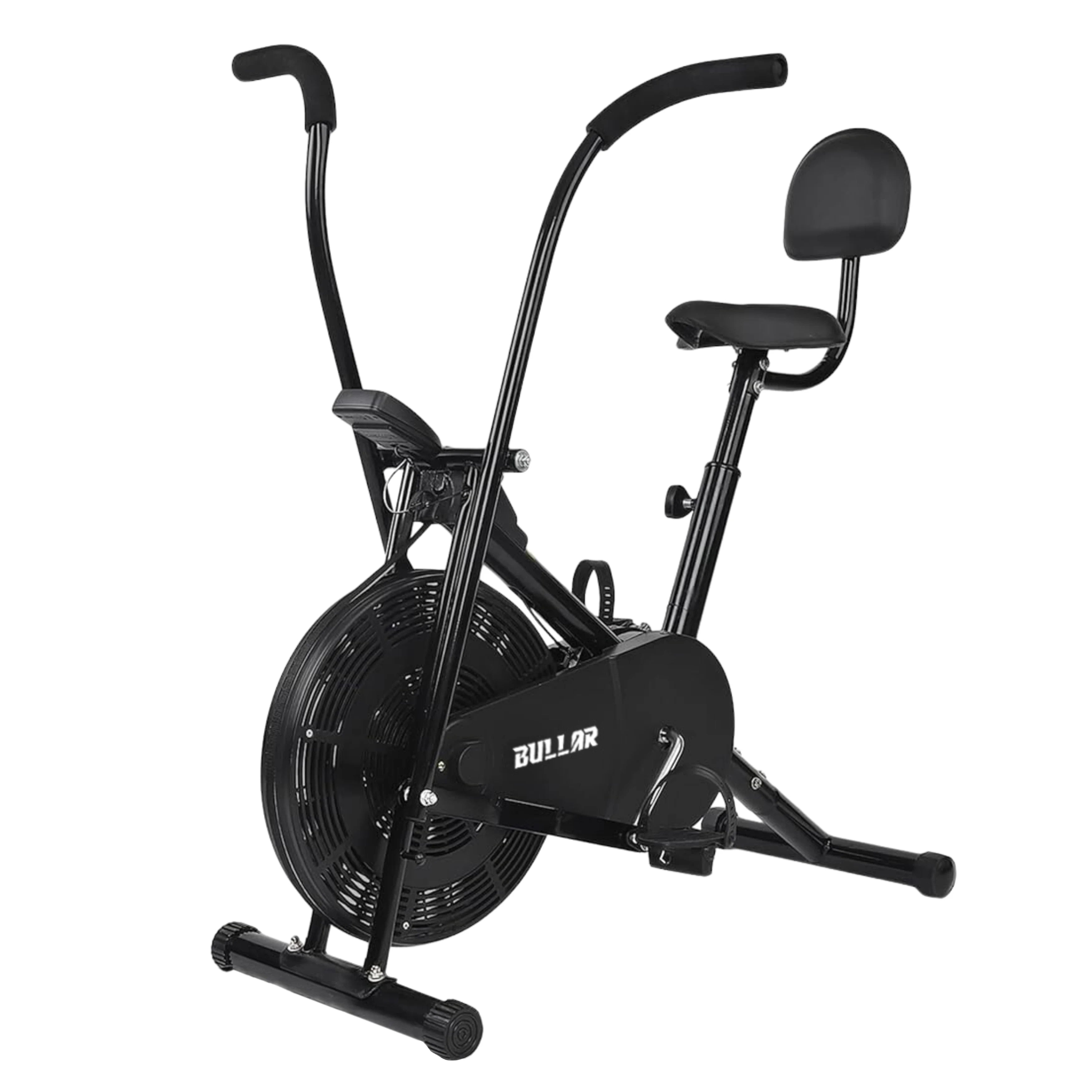 Air Bike Exercise Cycle with Adjustable Cushioned Seat, Moving Handles, Backrest, Twister - All Models