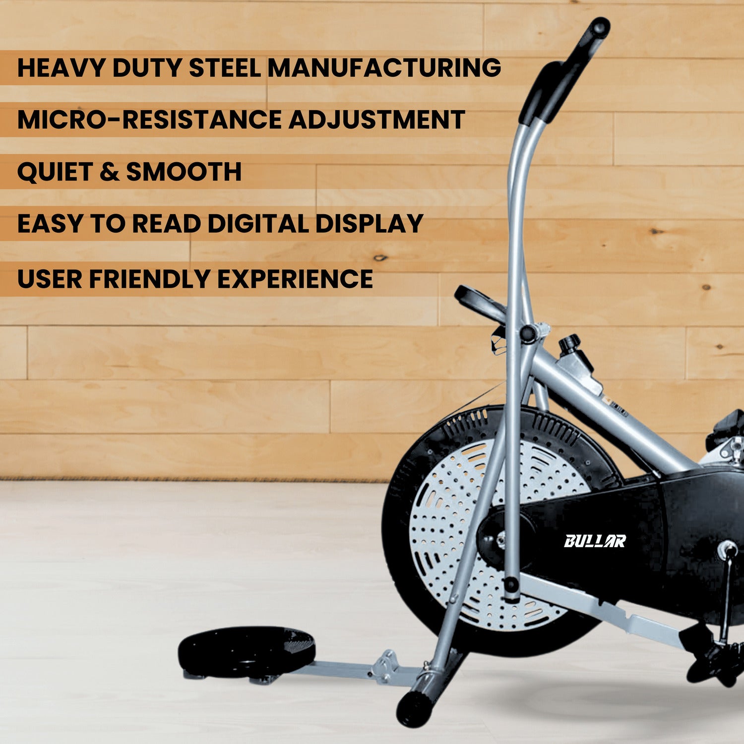 Air Bike Exercise Cycle with Adjustable Cushioned Seat, Moving Handles, Backrest, Twister - All Models