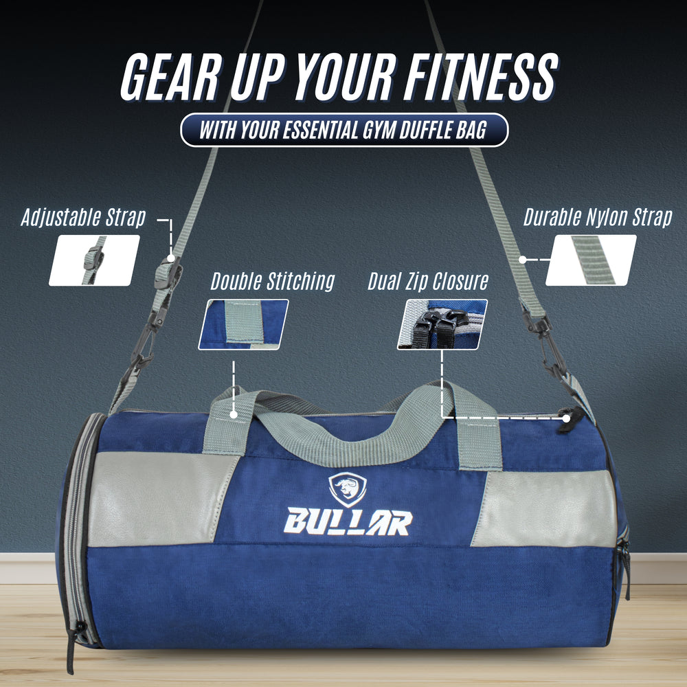 Gym Duffel Bag with Shoe Compartment for Men & Women - Multi Colors