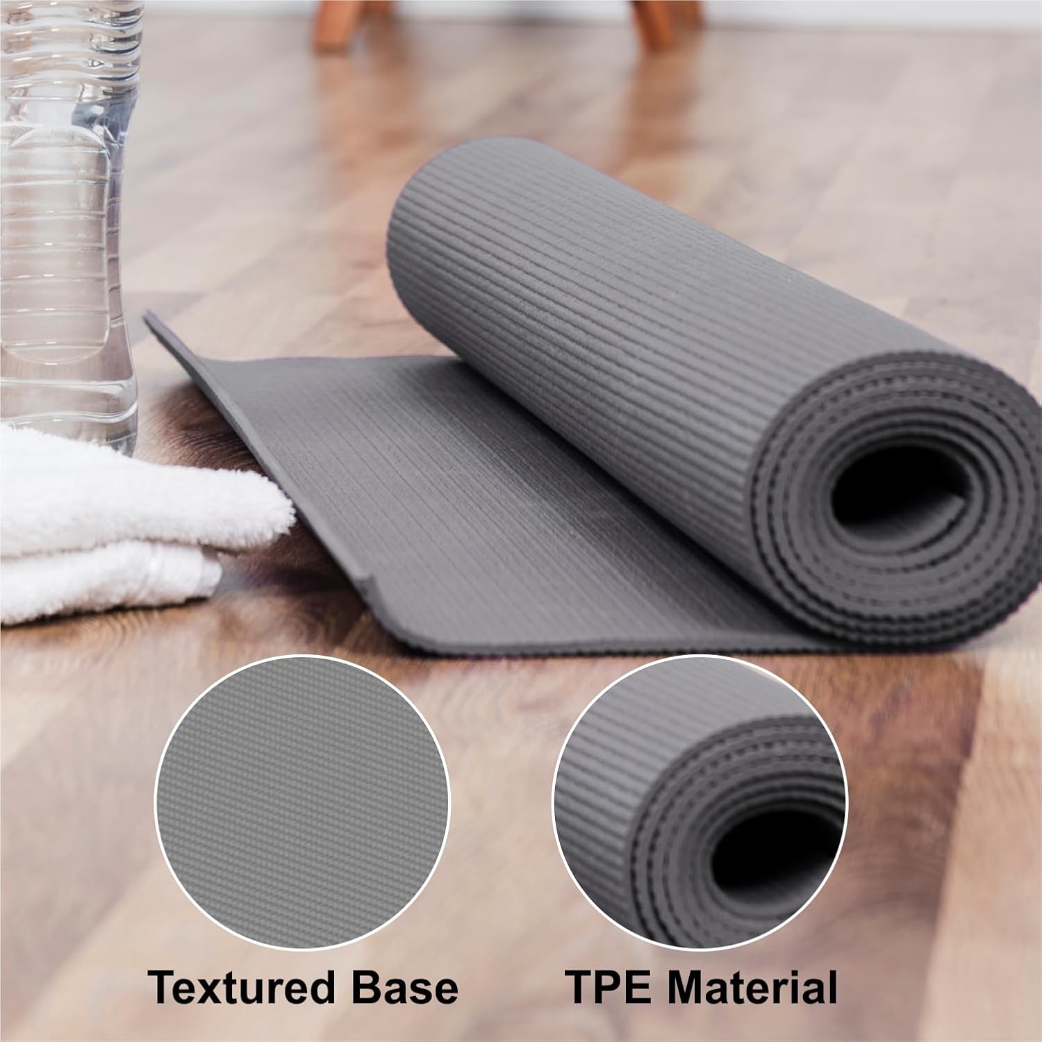 Exercise Yoga Mats for Home Workout - Ideal for Men & Women