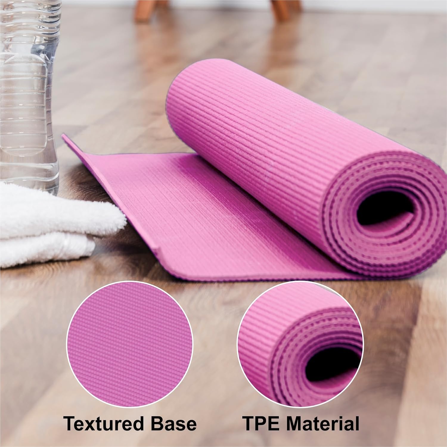 Exercise Yoga Mats for Home Workout - Ideal for Men & Women