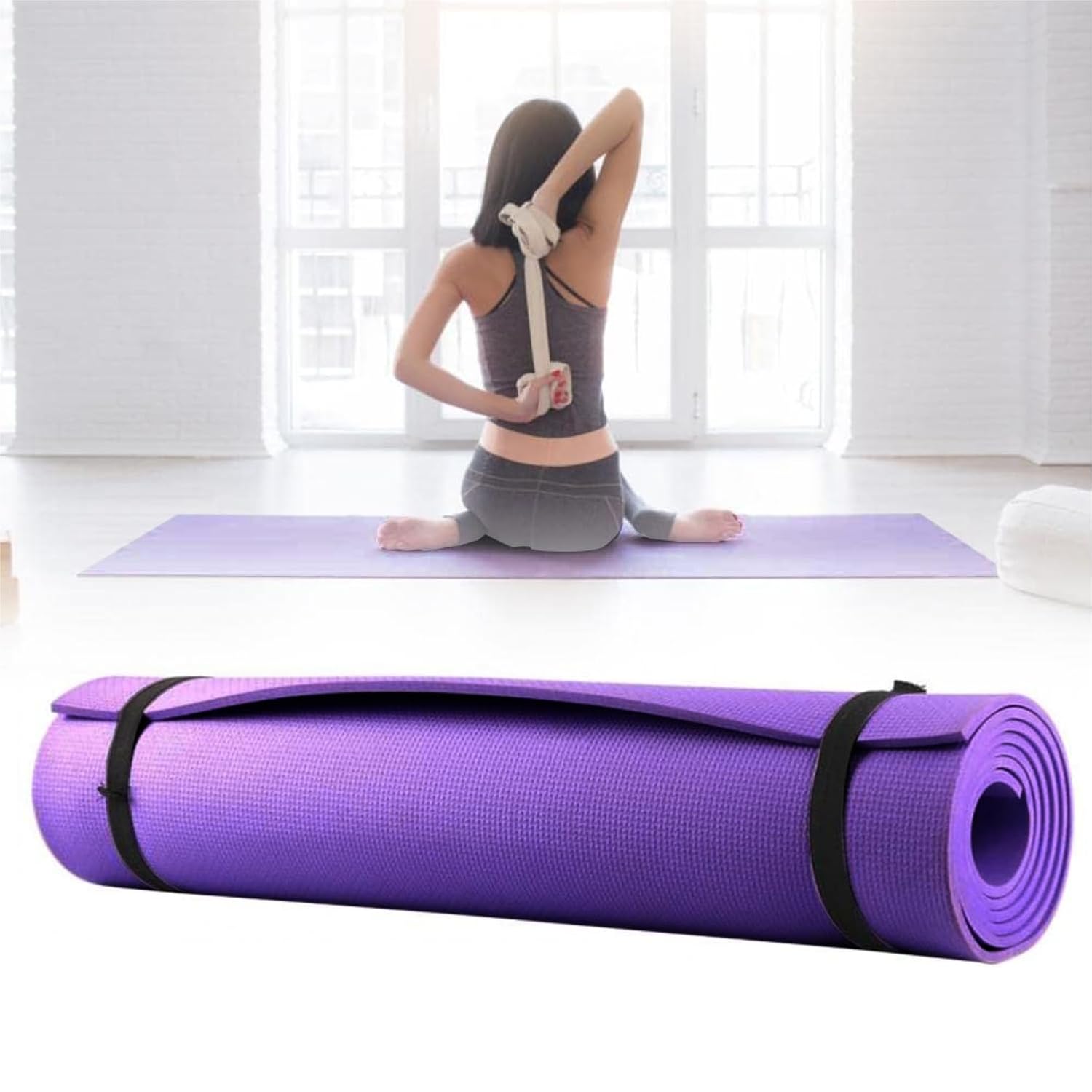 Exercise Yoga Mats for Home Workout - Ideal for Men & Women