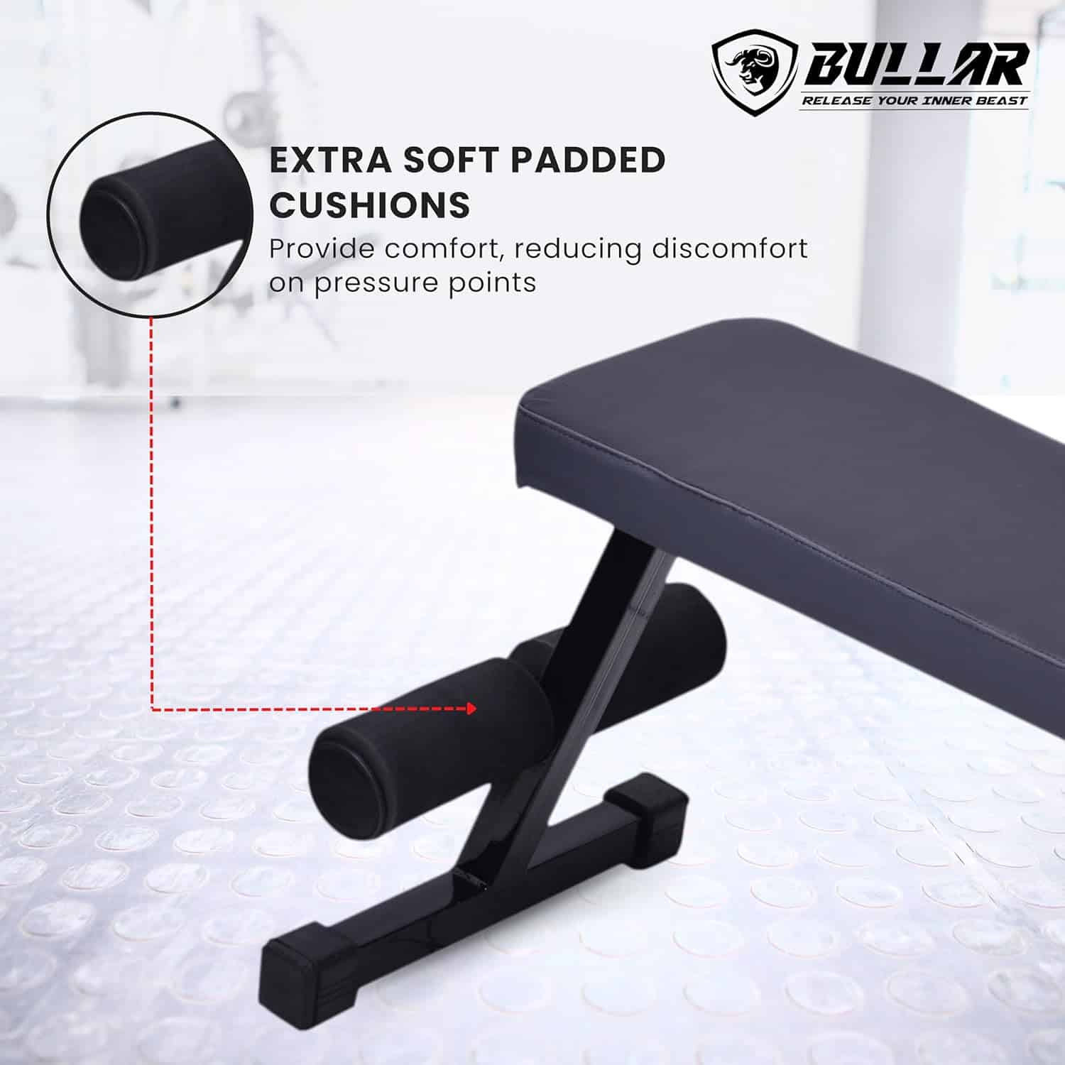 Foldable Bench for Home Gym, Bench Press, Squats