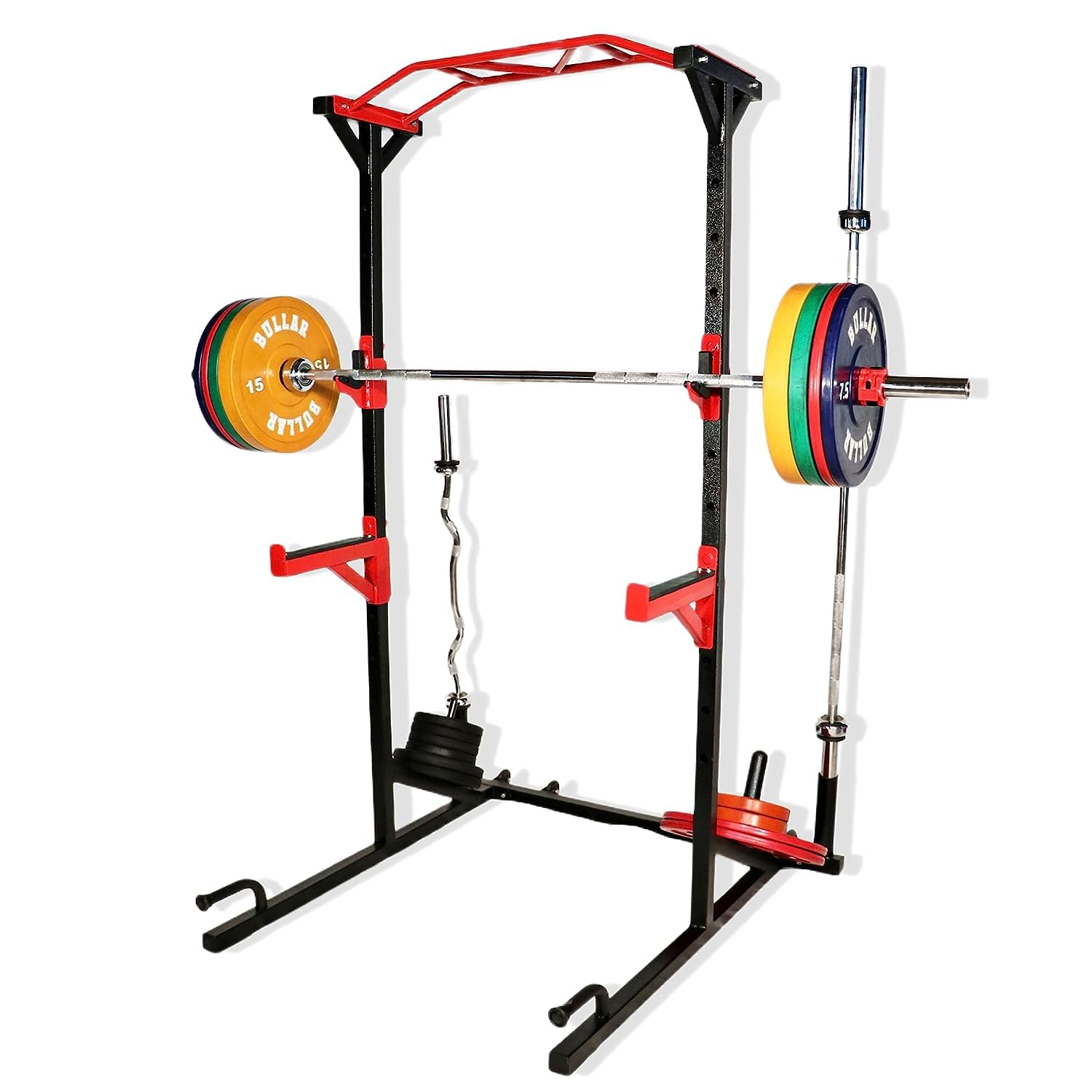 Heavy-Duty Adjustable Power Squat Rack Pro for Home Gym Workout