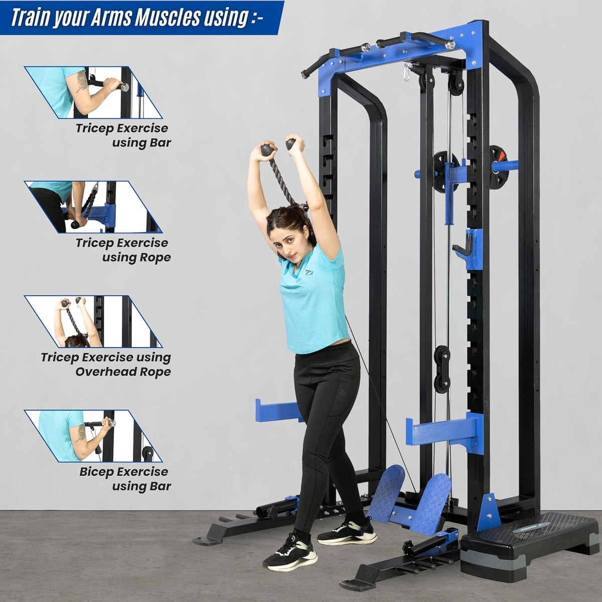 Power Squat Rack Multistation Power Squat Rack Pro with Pull Up Bar – Bullar Fitness