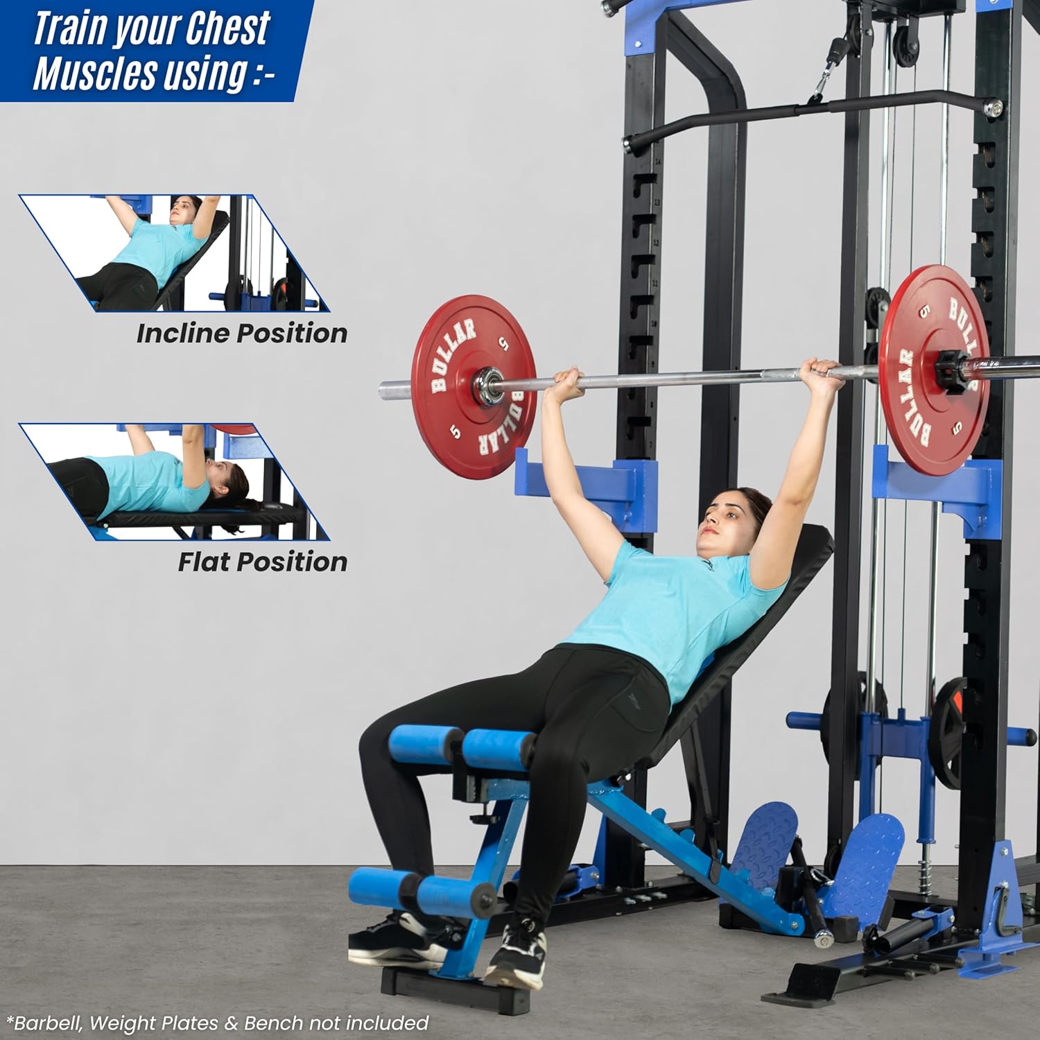 Multistation Power Squat Rack Pro with Pull Up Bar, Heavy-Duty