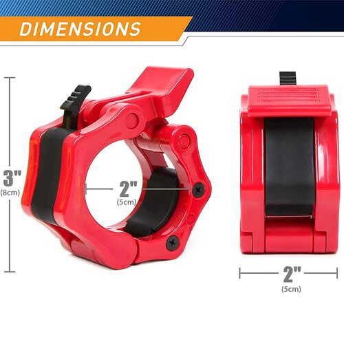Olympic Barbell Rod Clamps Lock