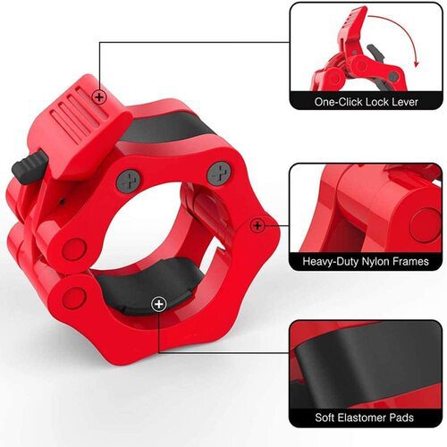 Olympic Barbell Rod Clamps Lock