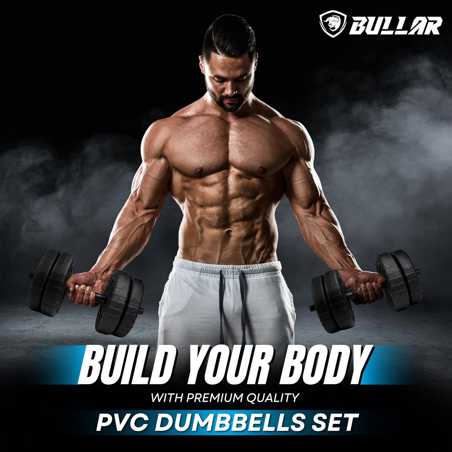 Premium PVC 2.0 Adjustable Dumbbells Set For Daily Workout