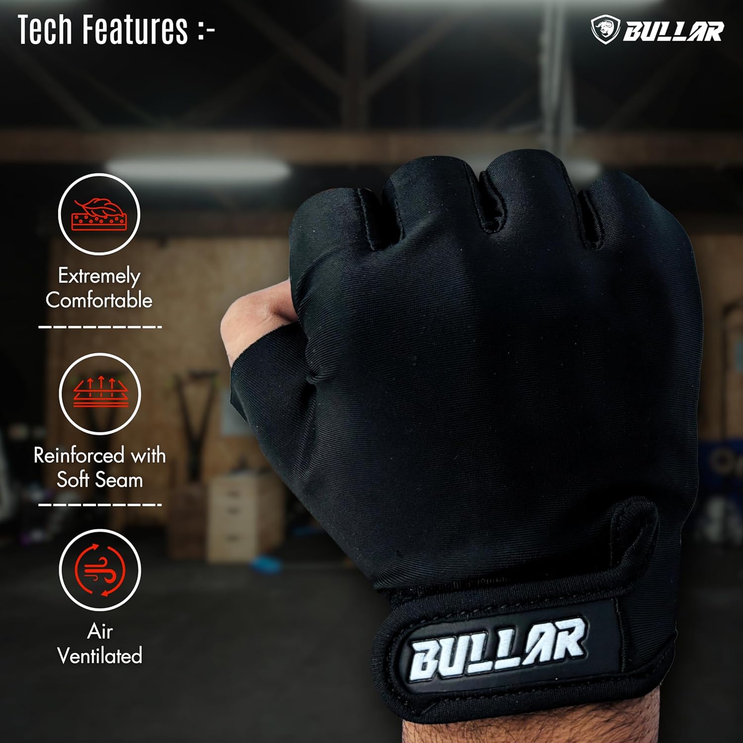 Premium Quality Gym & Fitness Gloves for Weightlifting/Powerlifting - Ideal for Men/Women