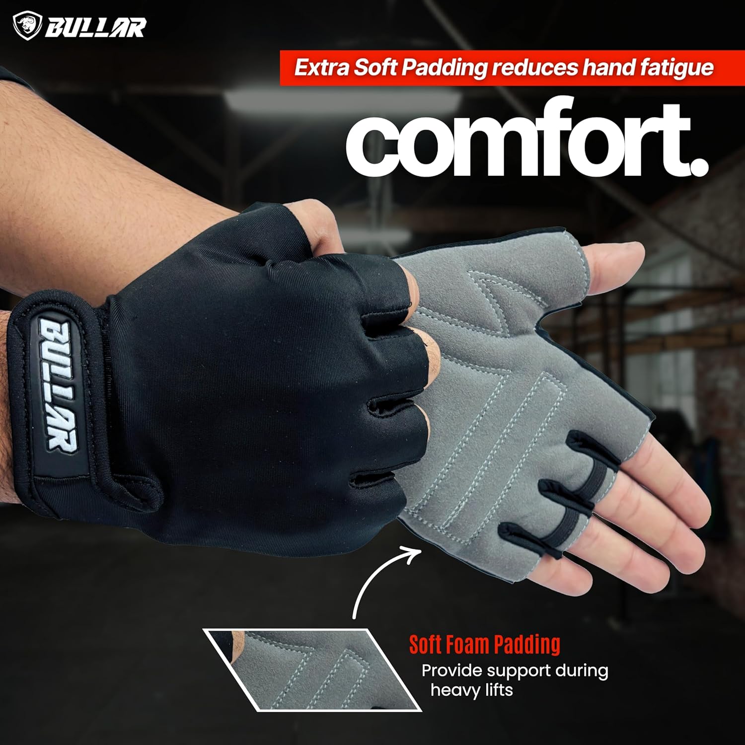 Premium Quality Gym & Fitness Gloves for Weightlifting/Powerlifting - Ideal for Men/Women