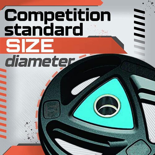 Professional 3-Cut Rubber Coated Weight Plates