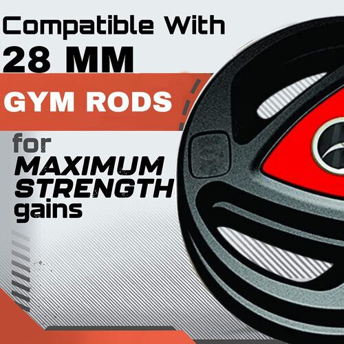 Professional 3-Cut Rubber Coated Weight Plates