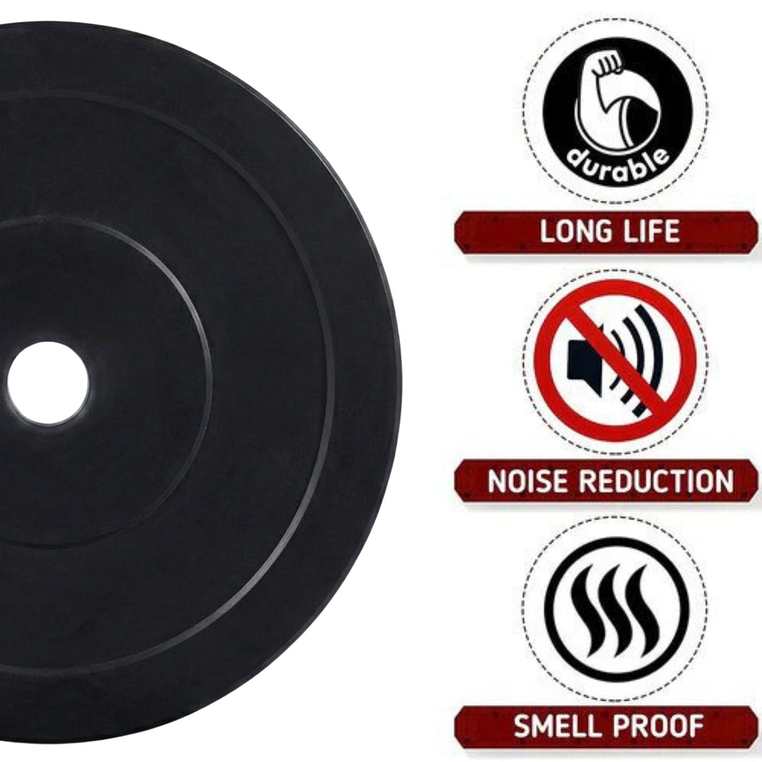 Rubber Home Gym Combo Set with Solid Dumbbell Rods