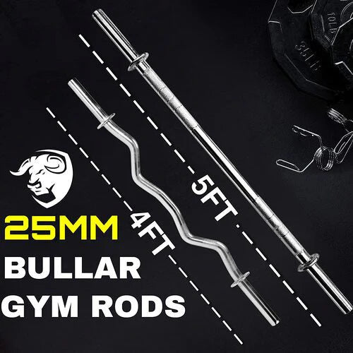 Squat Rack + Adjustable Bench Combo with Steel Weight Plates & Dumbbell Rods