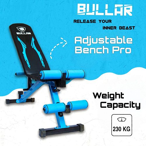 Steel Home Gym Set with Multipurpose Bench Combo with Solid Dumbbell Rods