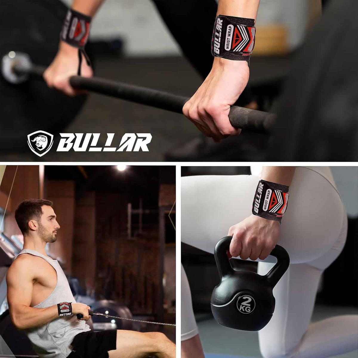 Wraps Weightlifting Weightlifting Wrist Wraps for Men & Women – Bullar Fitness