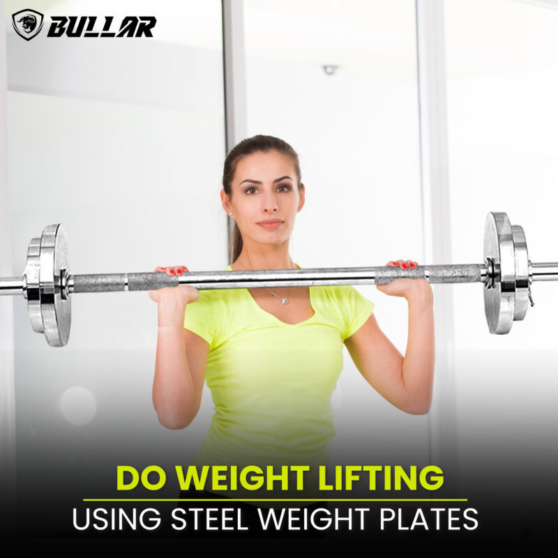 Steel Weight Plates Set for Home Gym Exercises - Image 6