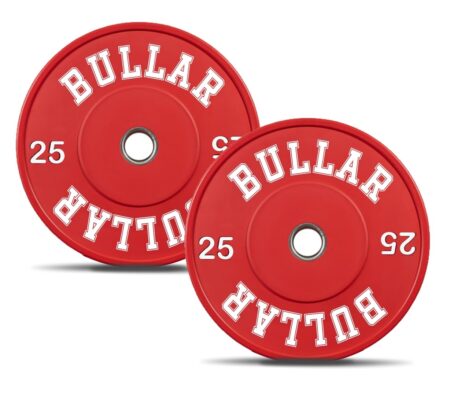 BULLAR Olympic Color Rubber Bumper Plates for Weightlifting