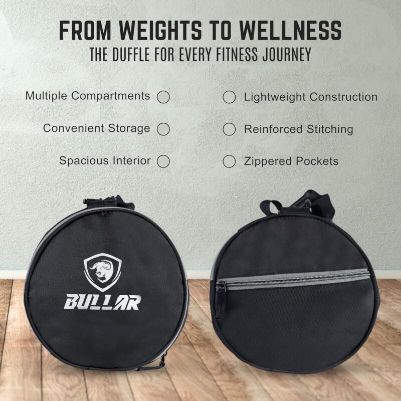 Bullar Gym Duffle Bag with Shoe Compartment for Men & Women - Image 5