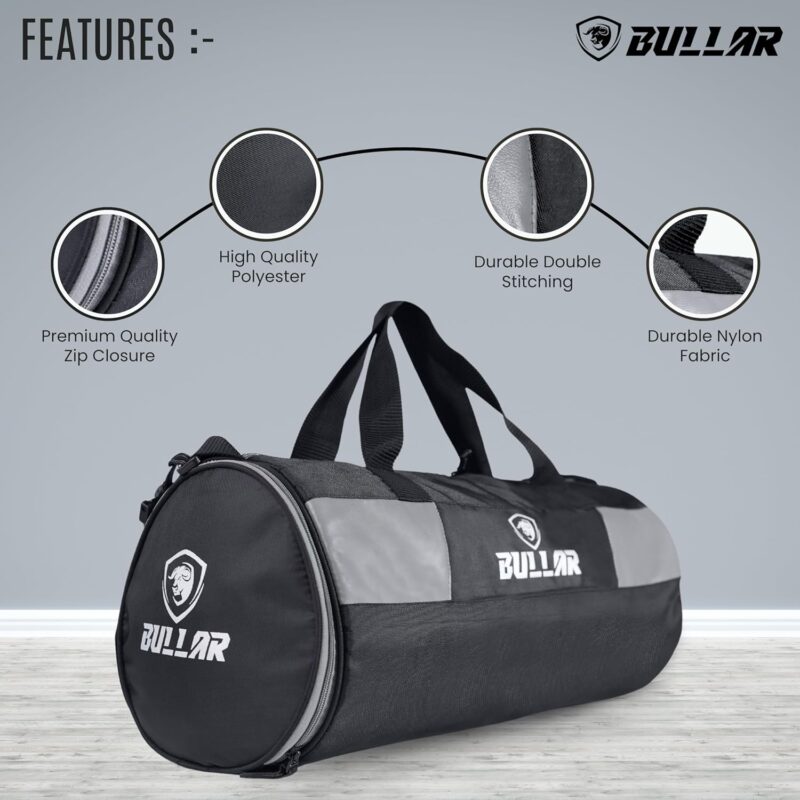 Bullar Gym Duffle Bag with Shoe Compartment for Men & Women - Image 4