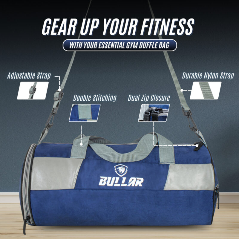 Bullar Gym Duffle Bag with Shoe Compartment for Men & Women - Image 8